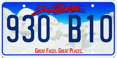 SD license plate 93OB10