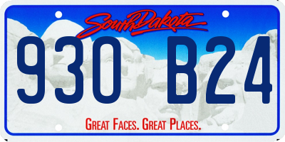 SD license plate 93OB24