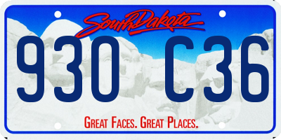 SD license plate 93OC36
