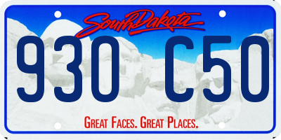 SD license plate 93OC50
