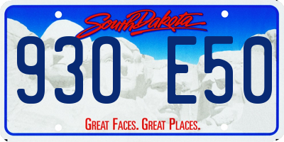 SD license plate 93OE50