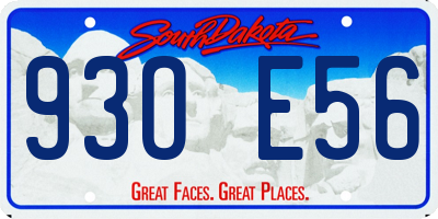 SD license plate 93OE56