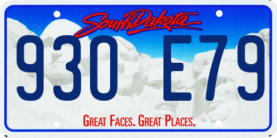 SD license plate 93OE79
