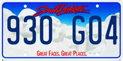 SD license plate 93OG04