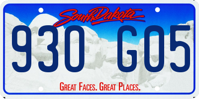 SD license plate 93OG05