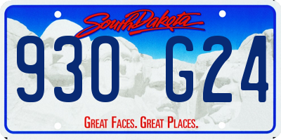 SD license plate 93OG24