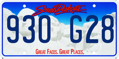 SD license plate 93OG28