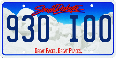 SD license plate 93OI00
