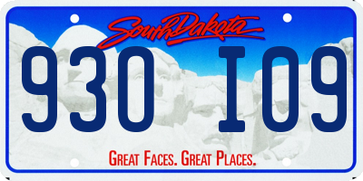 SD license plate 93OI09
