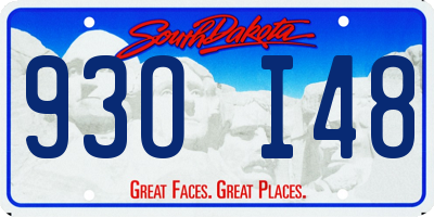 SD license plate 93OI48