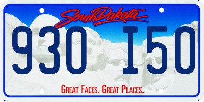 SD license plate 93OI50