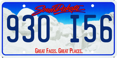 SD license plate 93OI56