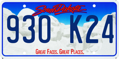 SD license plate 93OK24