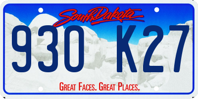 SD license plate 93OK27