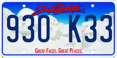 SD license plate 93OK33