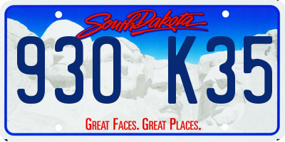 SD license plate 93OK35