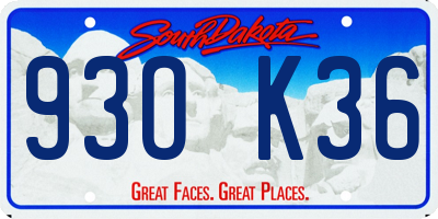 SD license plate 93OK36