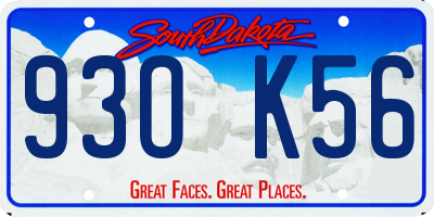 SD license plate 93OK56