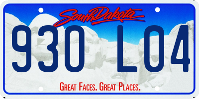 SD license plate 93OL04