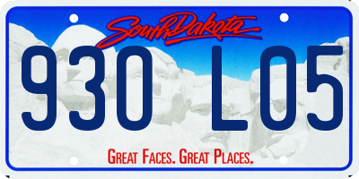 SD license plate 93OL05
