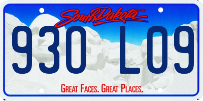 SD license plate 93OL09