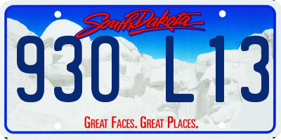SD license plate 93OL13