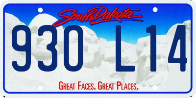 SD license plate 93OL14
