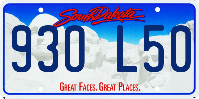 SD license plate 93OL50