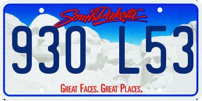SD license plate 93OL53