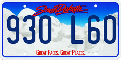 SD license plate 93OL60