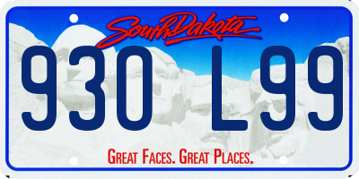 SD license plate 93OL99