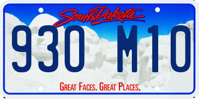 SD license plate 93OM10