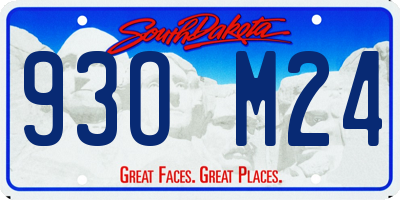 SD license plate 93OM24