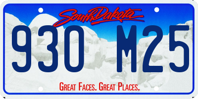 SD license plate 93OM25