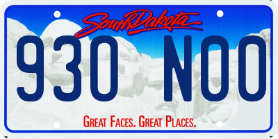 SD license plate 93ON00