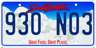 SD license plate 93ON03