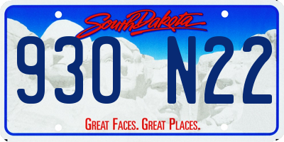 SD license plate 93ON22
