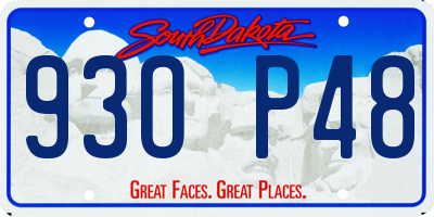 SD license plate 93OP48