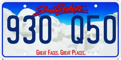 SD license plate 93OQ50