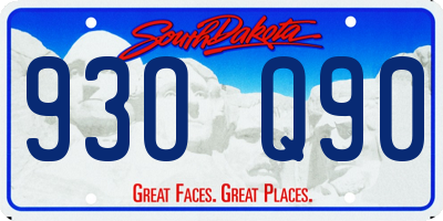 SD license plate 93OQ90