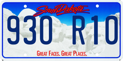 SD license plate 93OR10