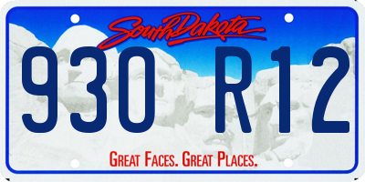 SD license plate 93OR12