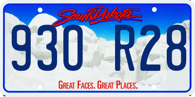 SD license plate 93OR28