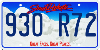 SD license plate 93OR72