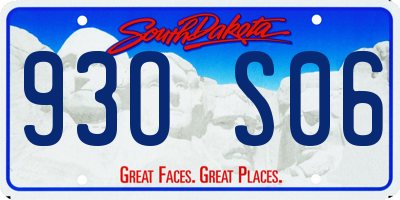 SD license plate 93OS06