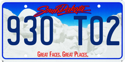 SD license plate 93OT02
