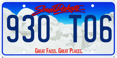 SD license plate 93OT06
