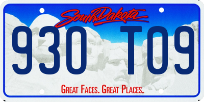 SD license plate 93OT09