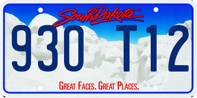 SD license plate 93OT12