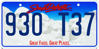 SD license plate 93OT37